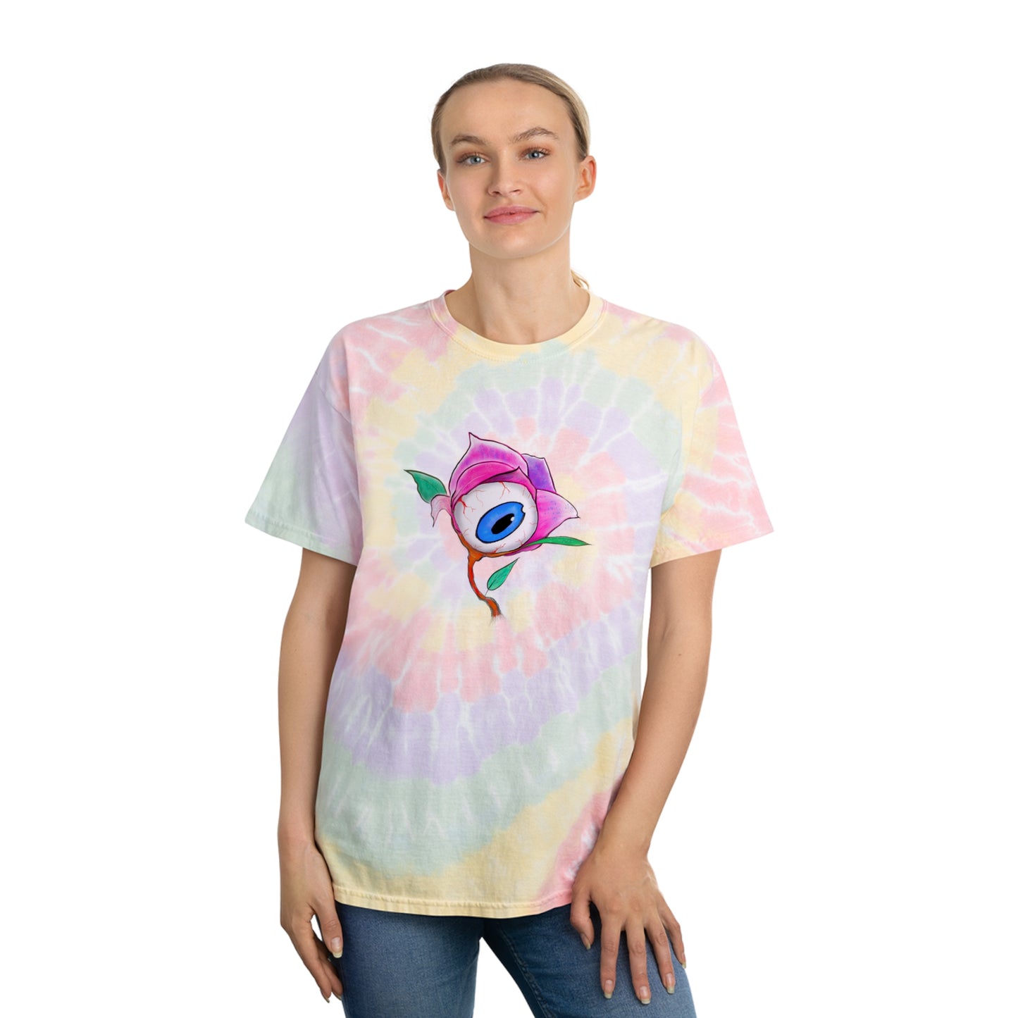 Eye Of The Rose Tie-Dye Tee, Spiral