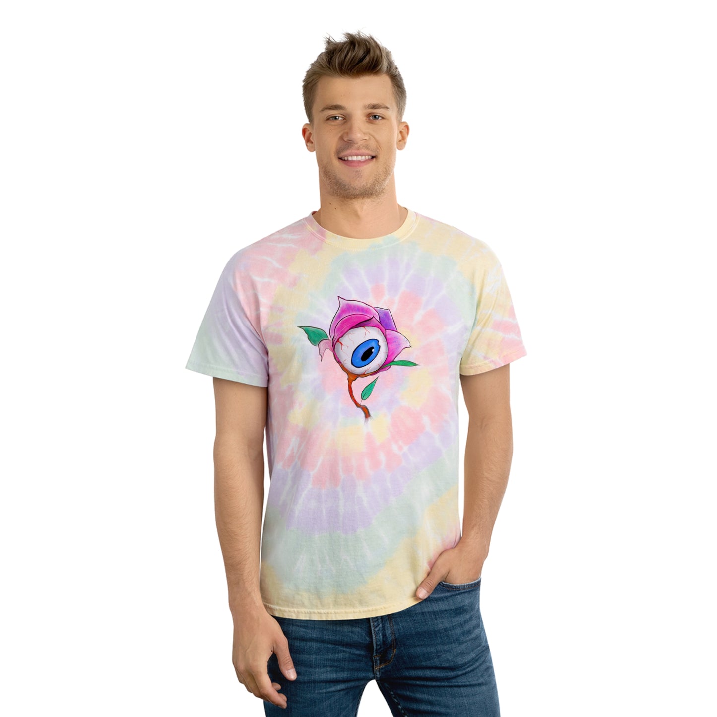 Eye Of The Rose Tie-Dye Tee, Spiral
