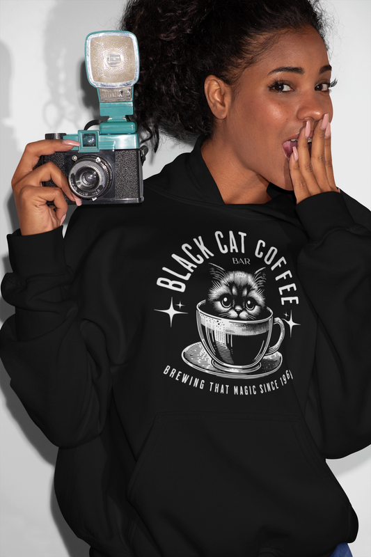 Black Cat Coffee Bar Unisex hoodie