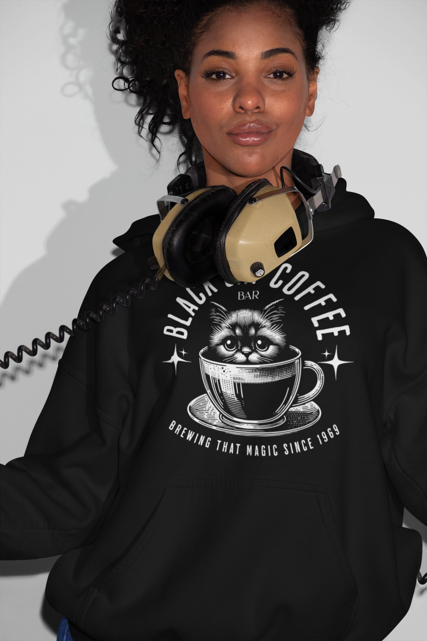 Black Cat Coffee Bar Unisex hoodie