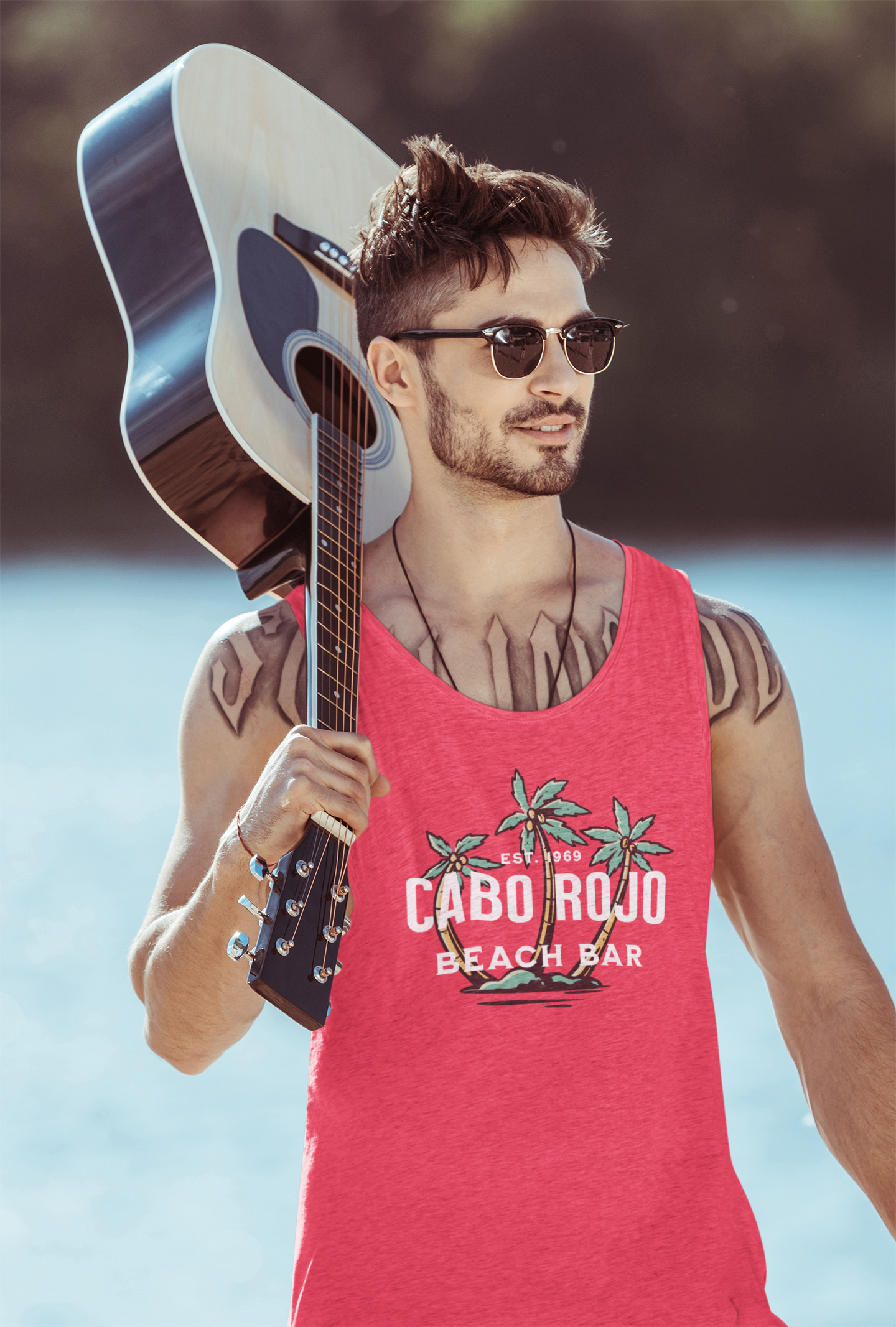 Cabo Rojo Beach Bar Men's Tank Top