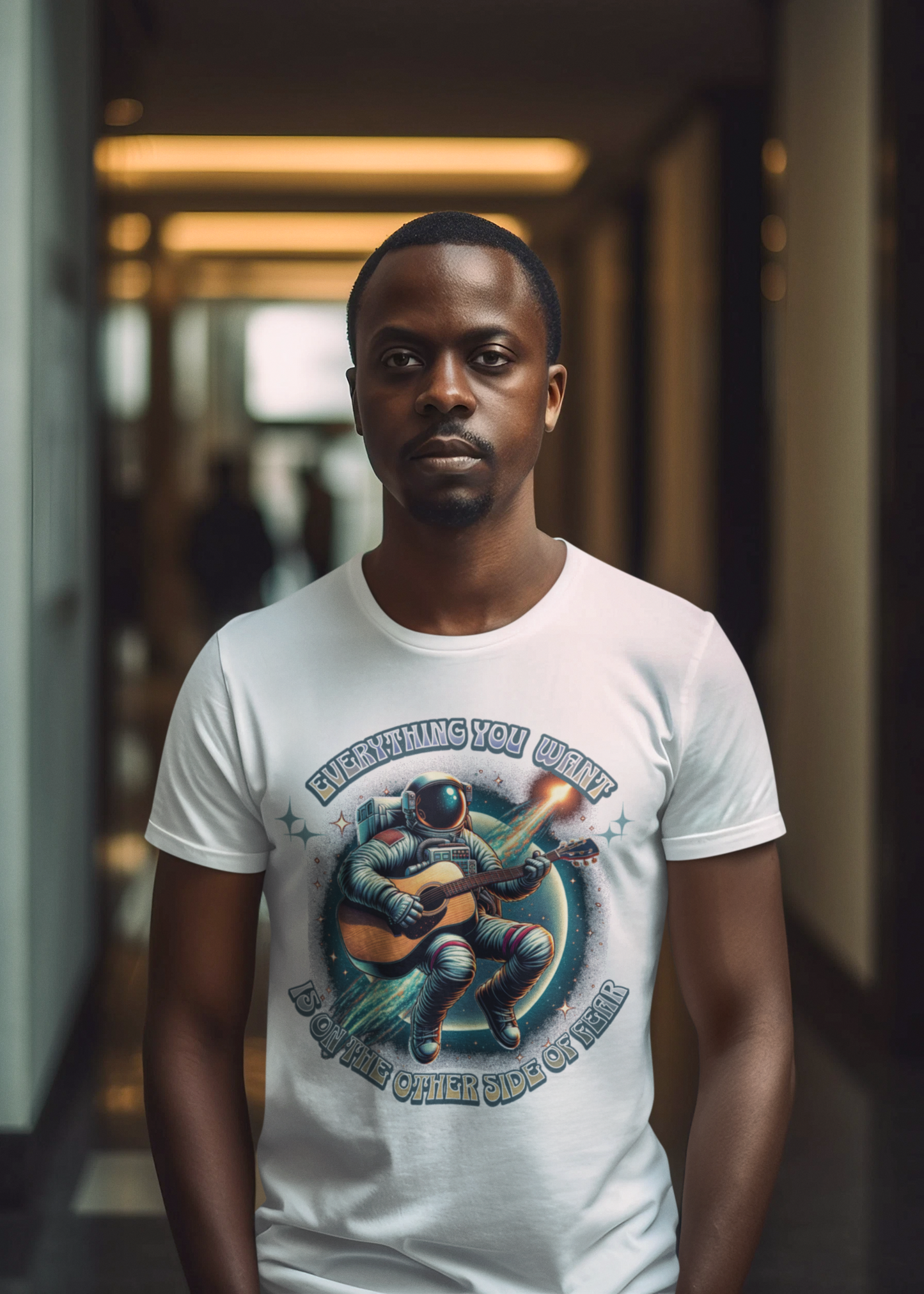 Everything You Want Is On The Other Side Of Fear - Astronaut Unisex t-shirt