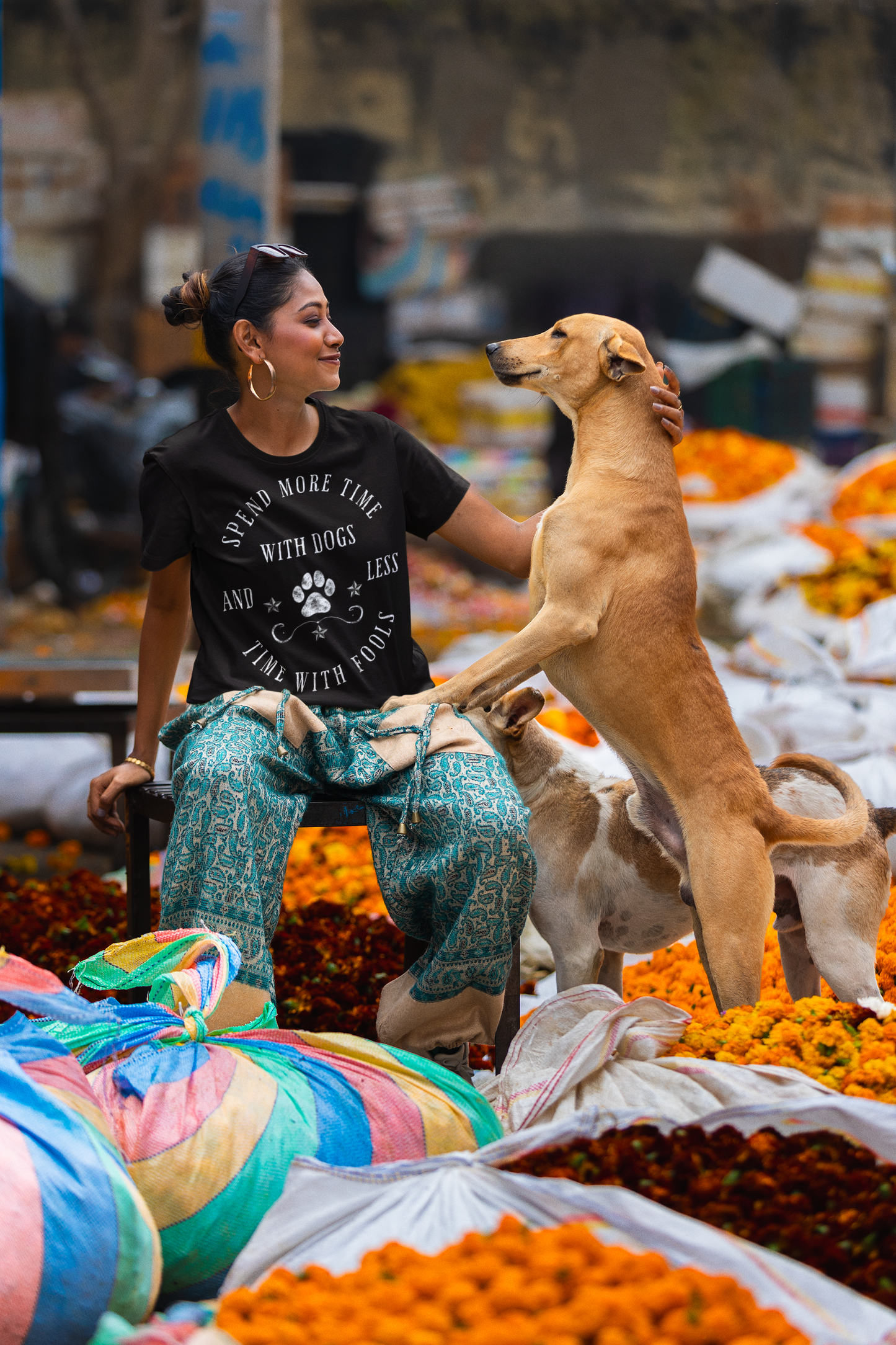 Spend More Time With Dogs Unisex t-shirt