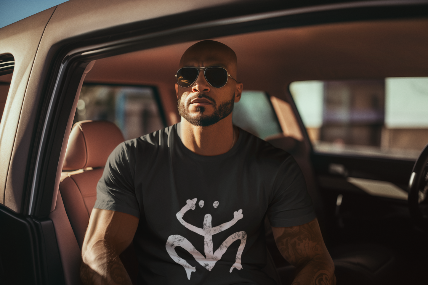 Distressed Taino Coqui Symbol Unisex t-shirt