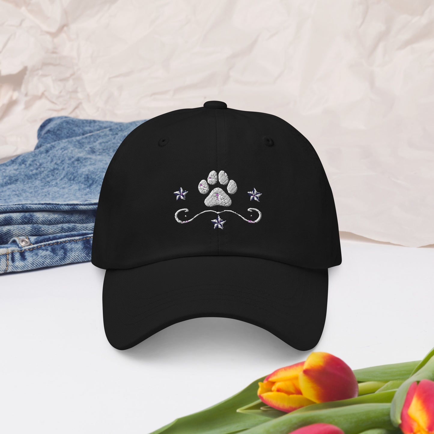 Starry Paw - Weathered Design Dad hat