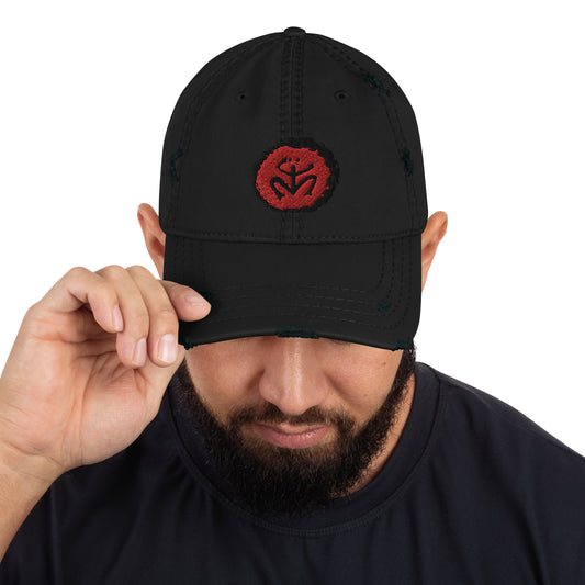 Taino Coqui Embroidered Distressed Dad Hat