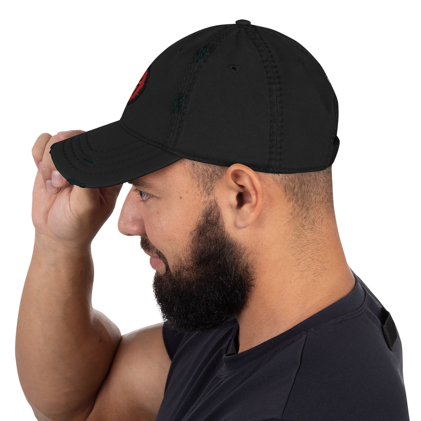 Taino Coqui Embroidered Distressed Dad Hat