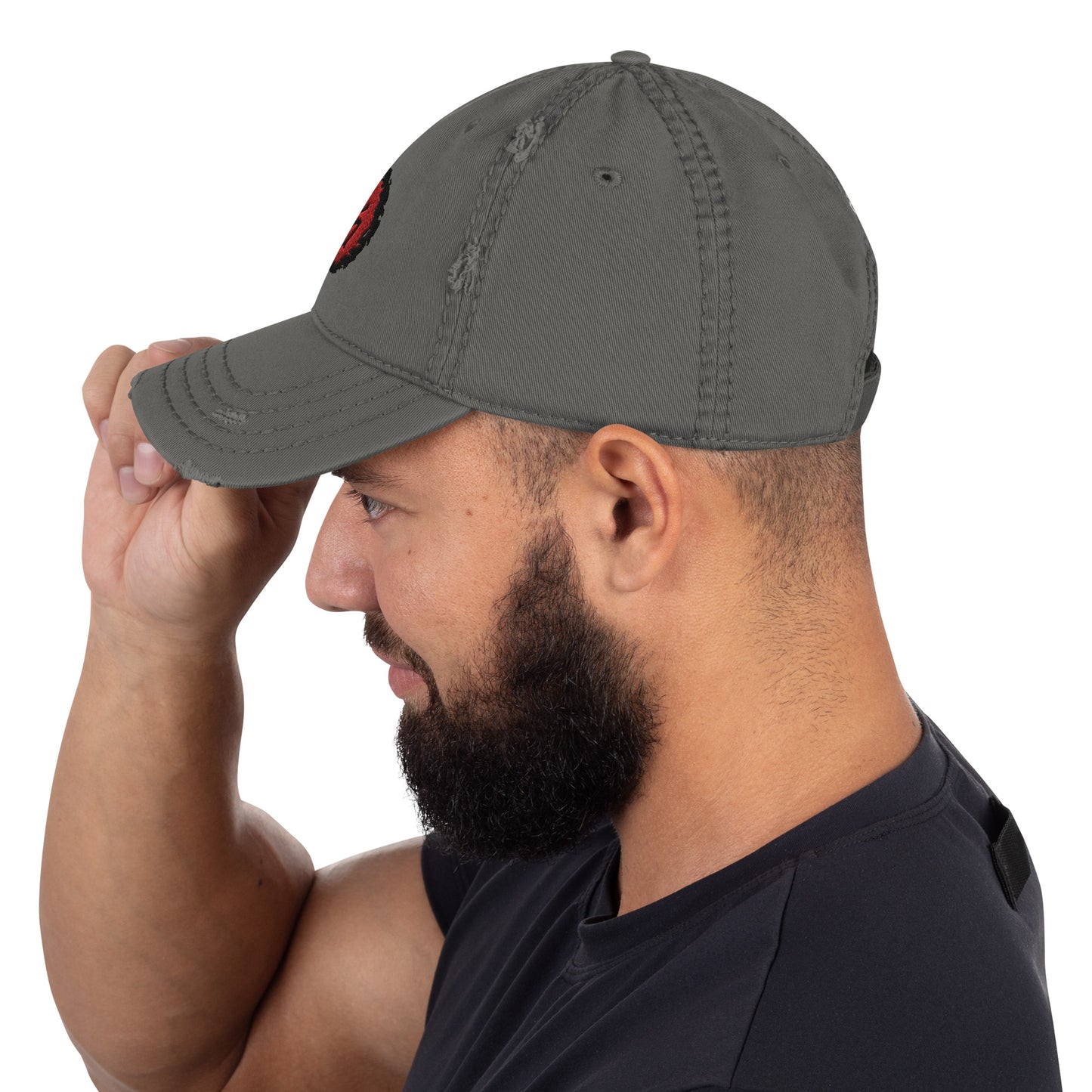 Taino Coqui Embroidered Distressed Dad Hat