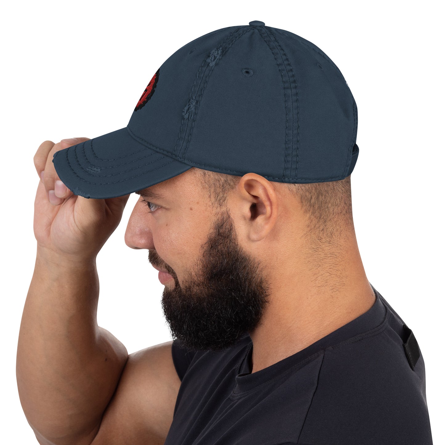 Taino Coqui Embroidered Distressed Dad Hat