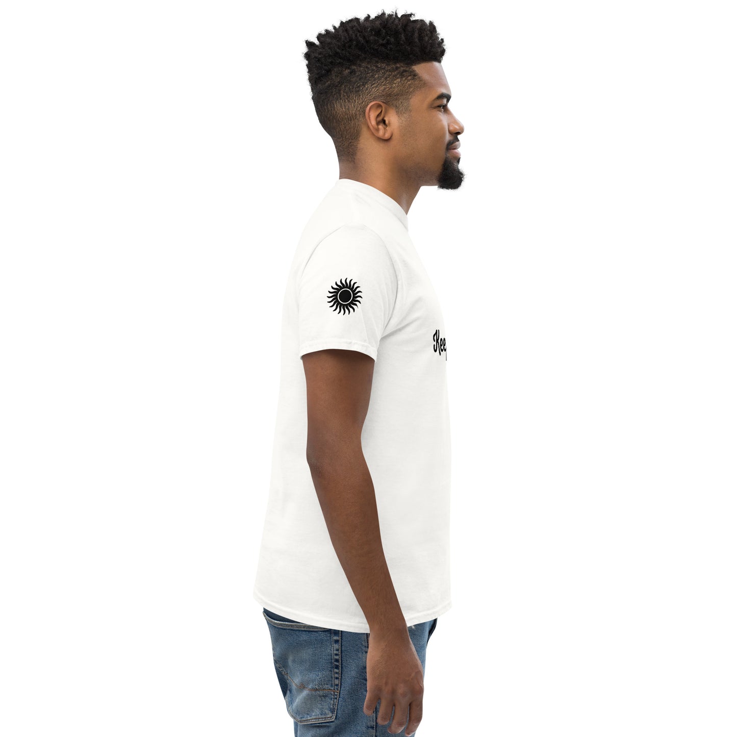 Keep Going! Space Theme Men's classic tee