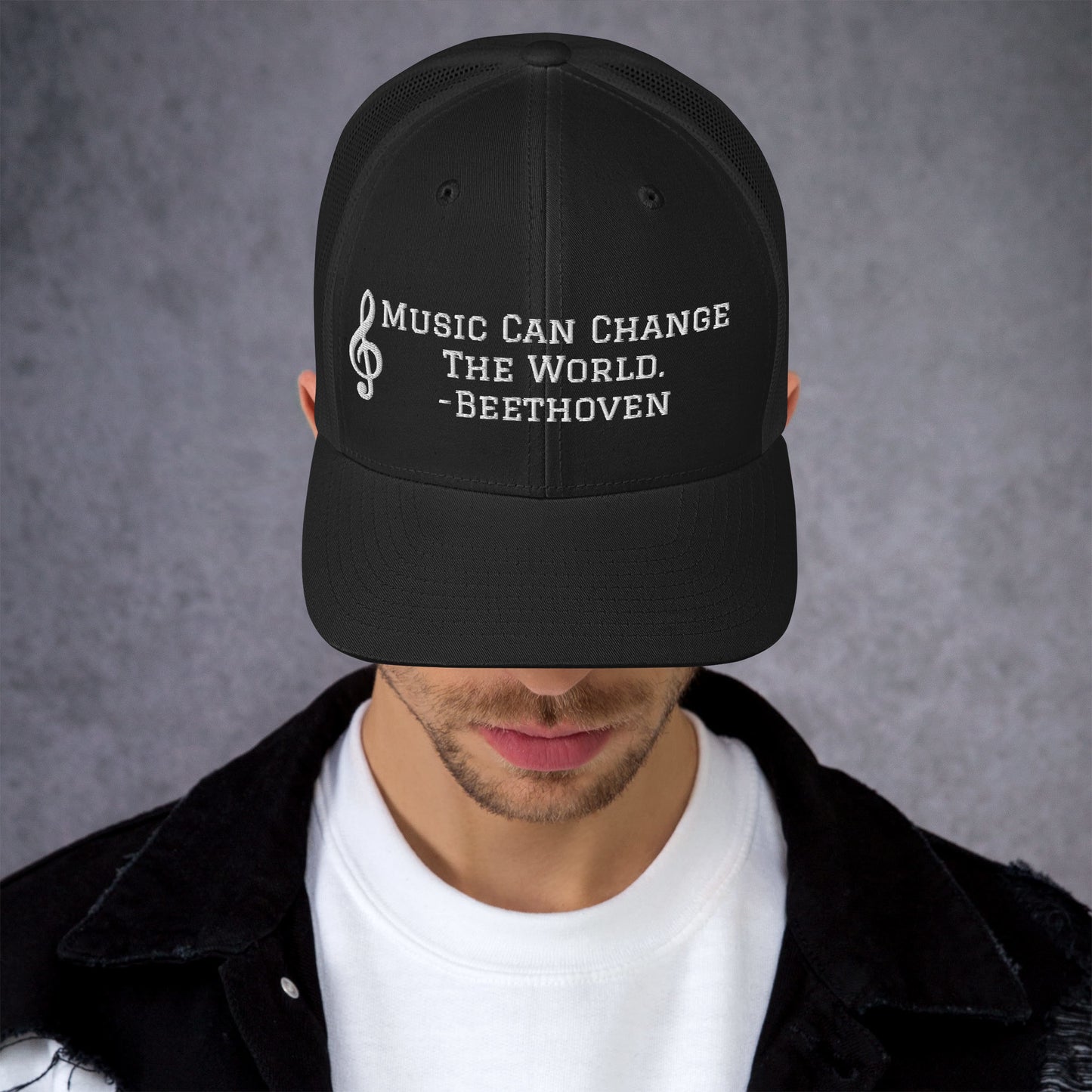Music Can Change The World Trucker Cap