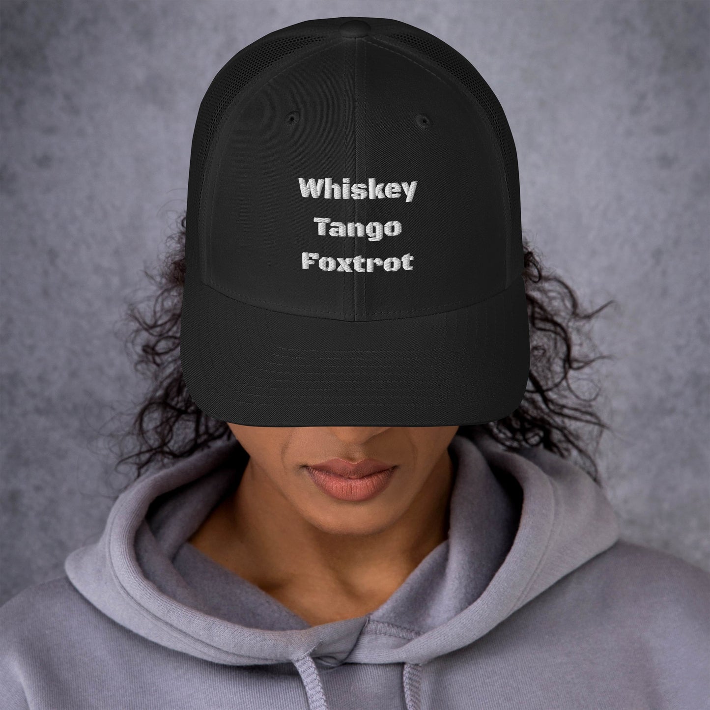 Whiskey Tango Foxtrot - logo Trucker Cap