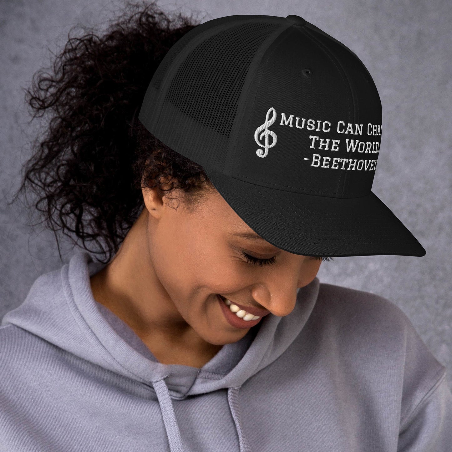 Music Can Change The World Trucker Cap