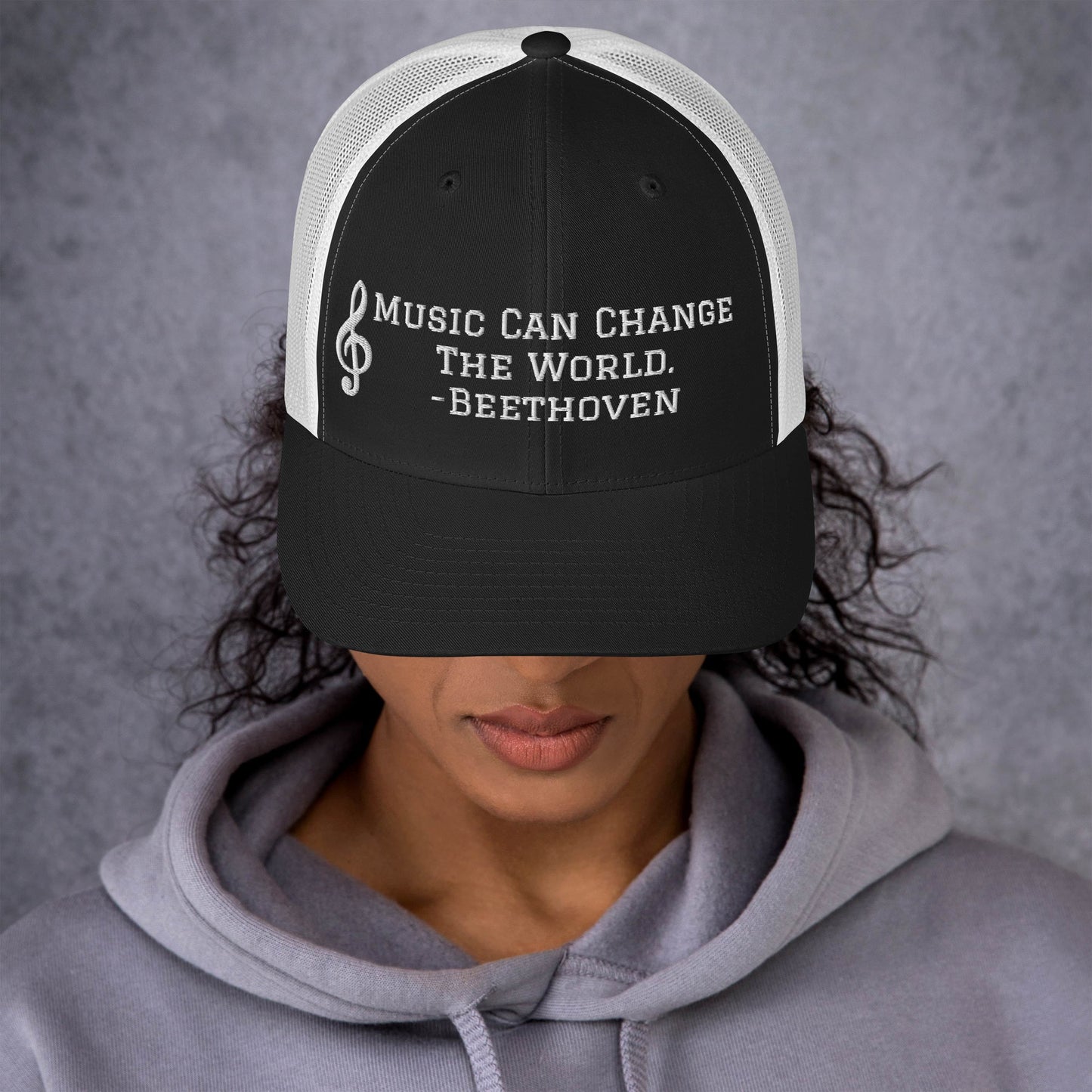 Music Can Change The World Trucker Cap