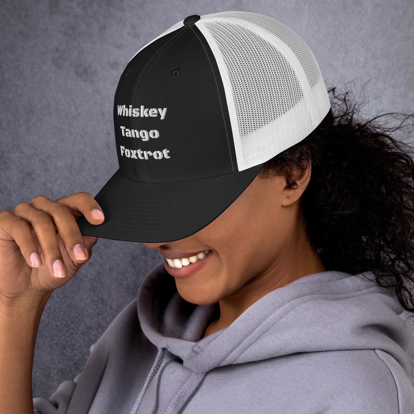 Whiskey Tango Foxtrot - logo Trucker Cap