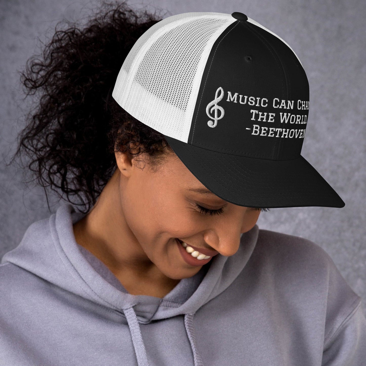 Music Can Change The World Trucker Cap