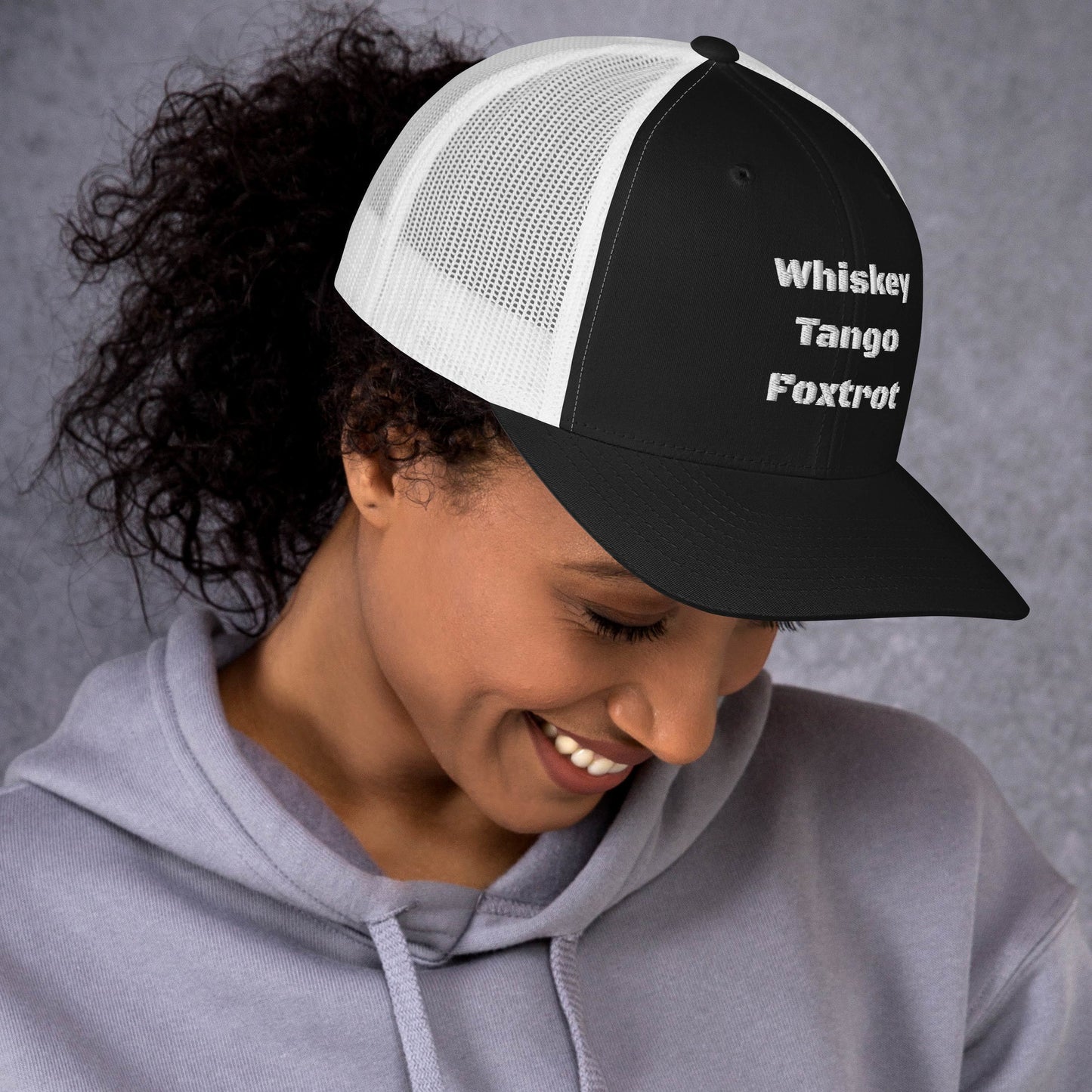 Whiskey Tango Foxtrot - logo Trucker Cap
