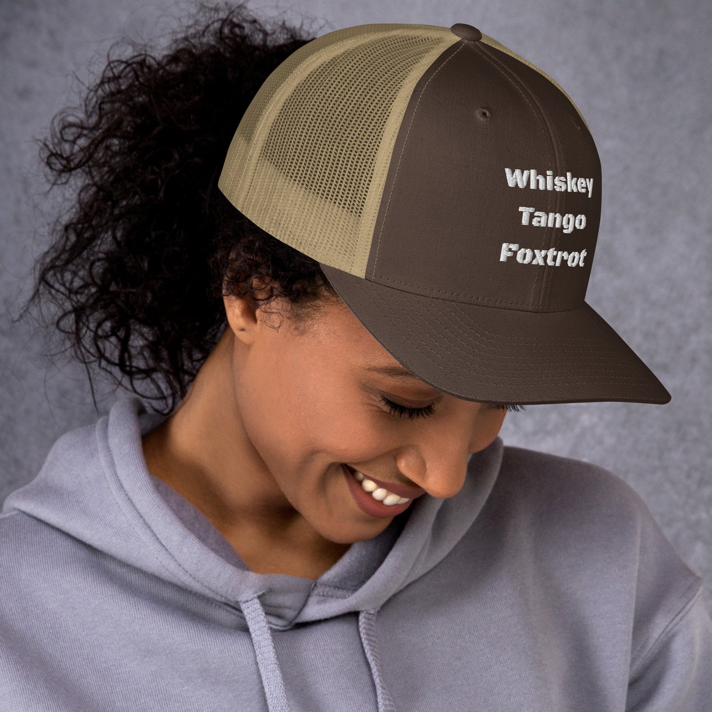 Whiskey Tango Foxtrot - logo Trucker Cap