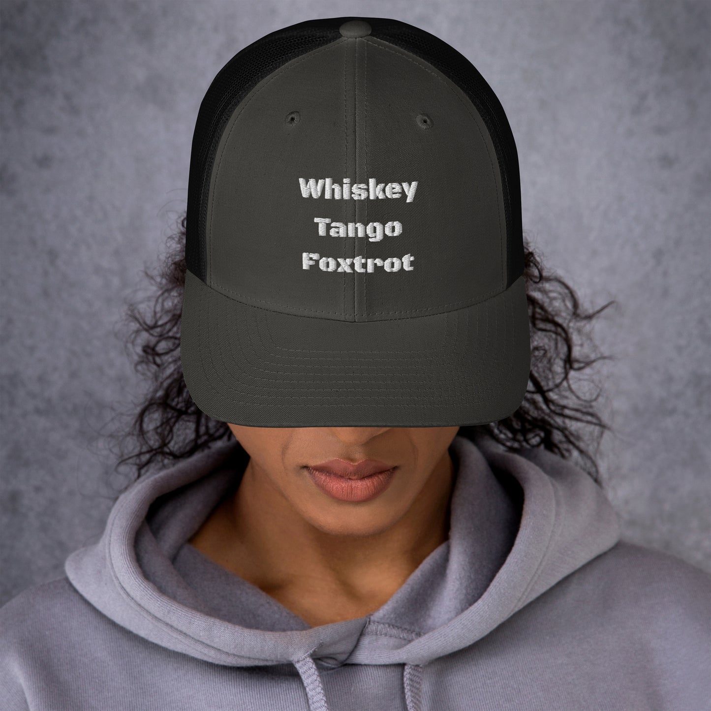 Whiskey Tango Foxtrot - logo Trucker Cap