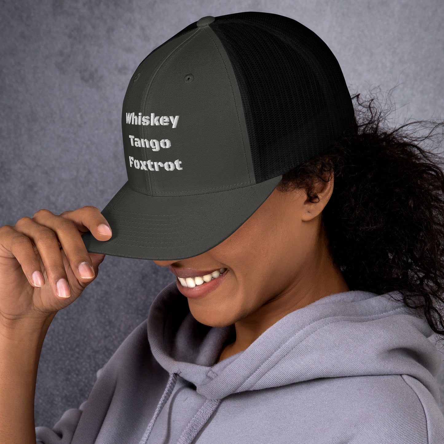 Whiskey Tango Foxtrot - logo Trucker Cap