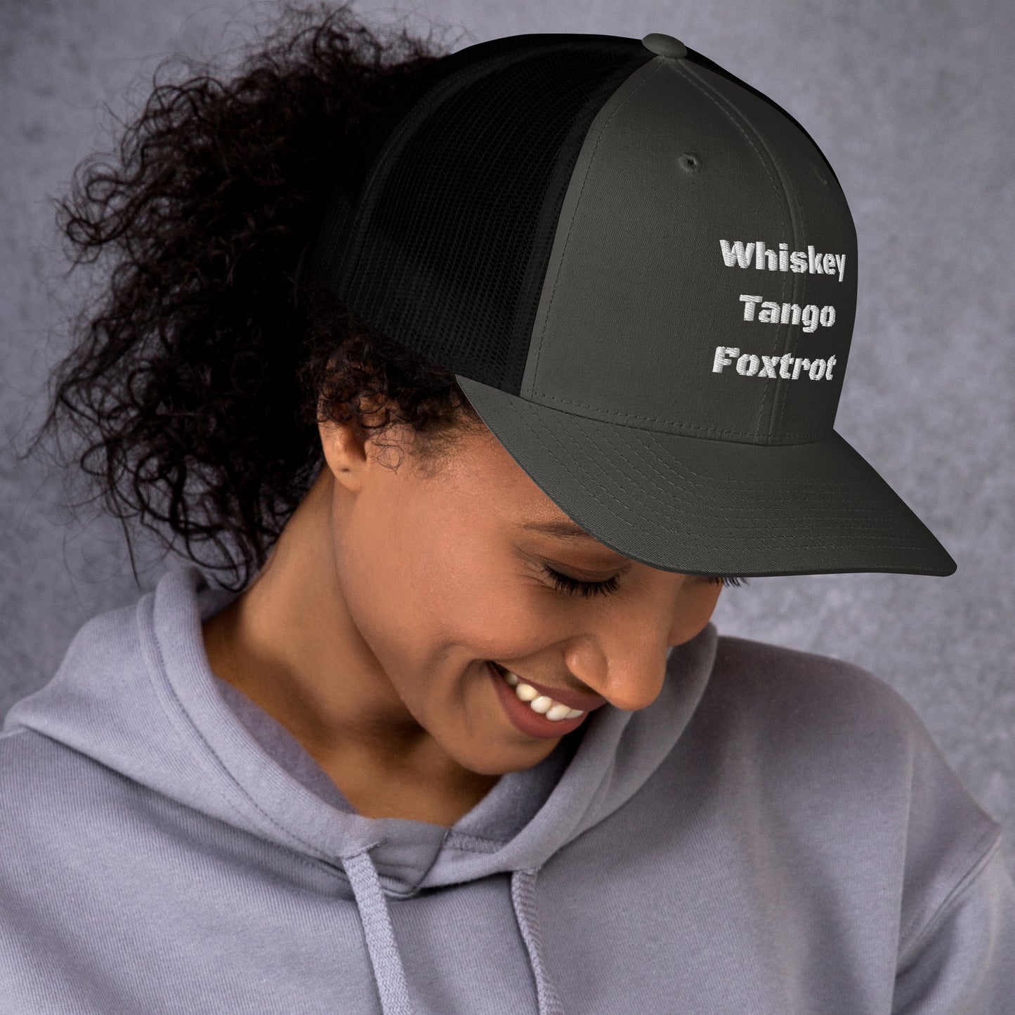 Whiskey Tango Foxtrot - logo Trucker Cap