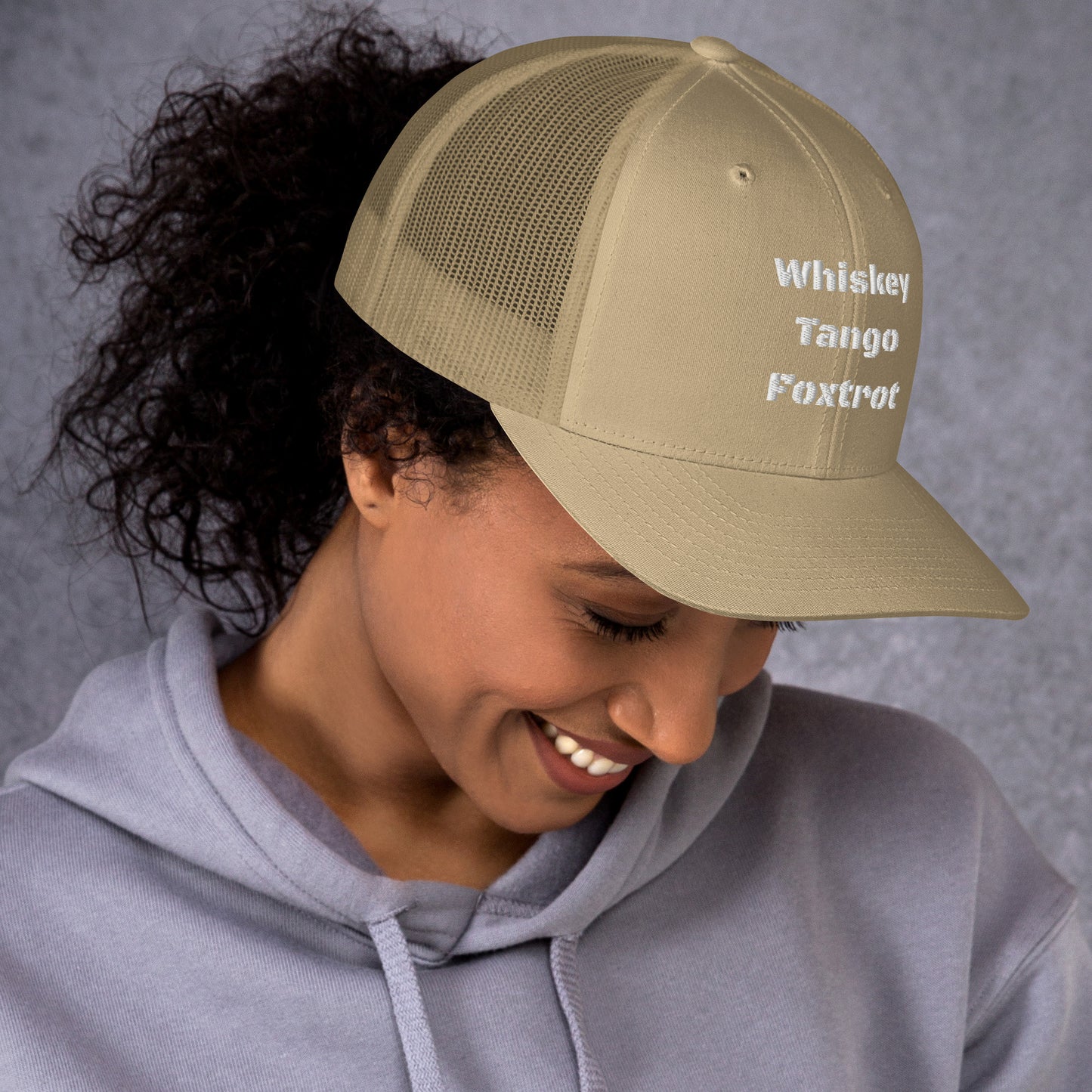 Whiskey Tango Foxtrot - logo Trucker Cap