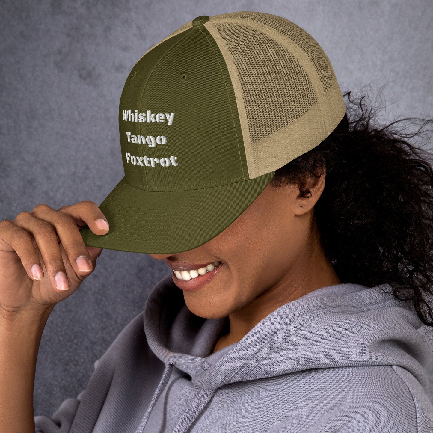 Whiskey Tango Foxtrot - logo Trucker Cap
