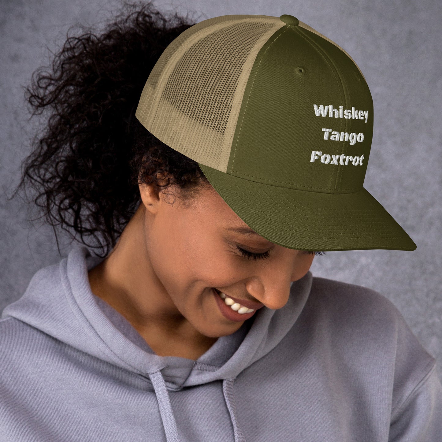 Whiskey Tango Foxtrot - logo Trucker Cap