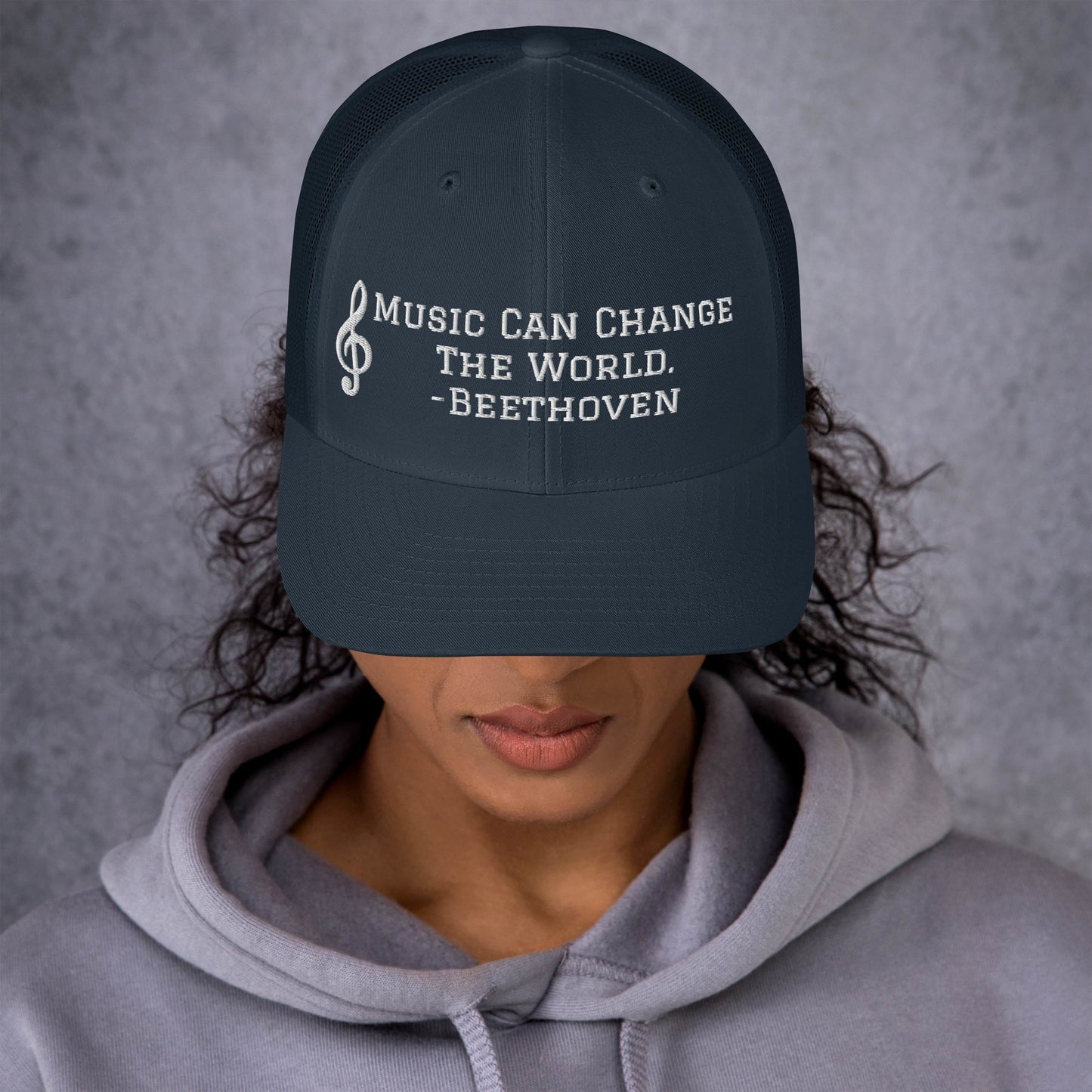 Music Can Change The World Trucker Cap