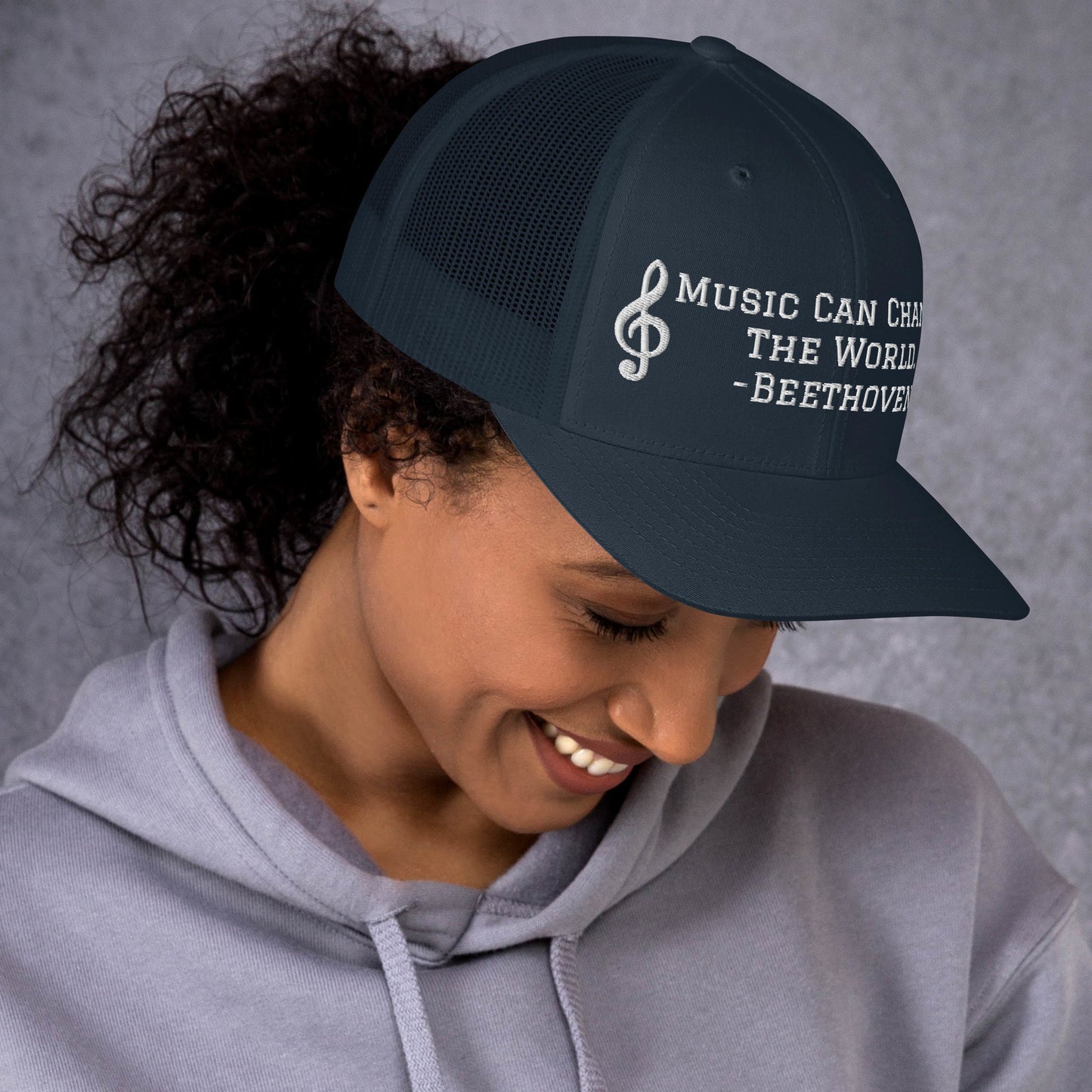 Music Can Change The World Trucker Cap