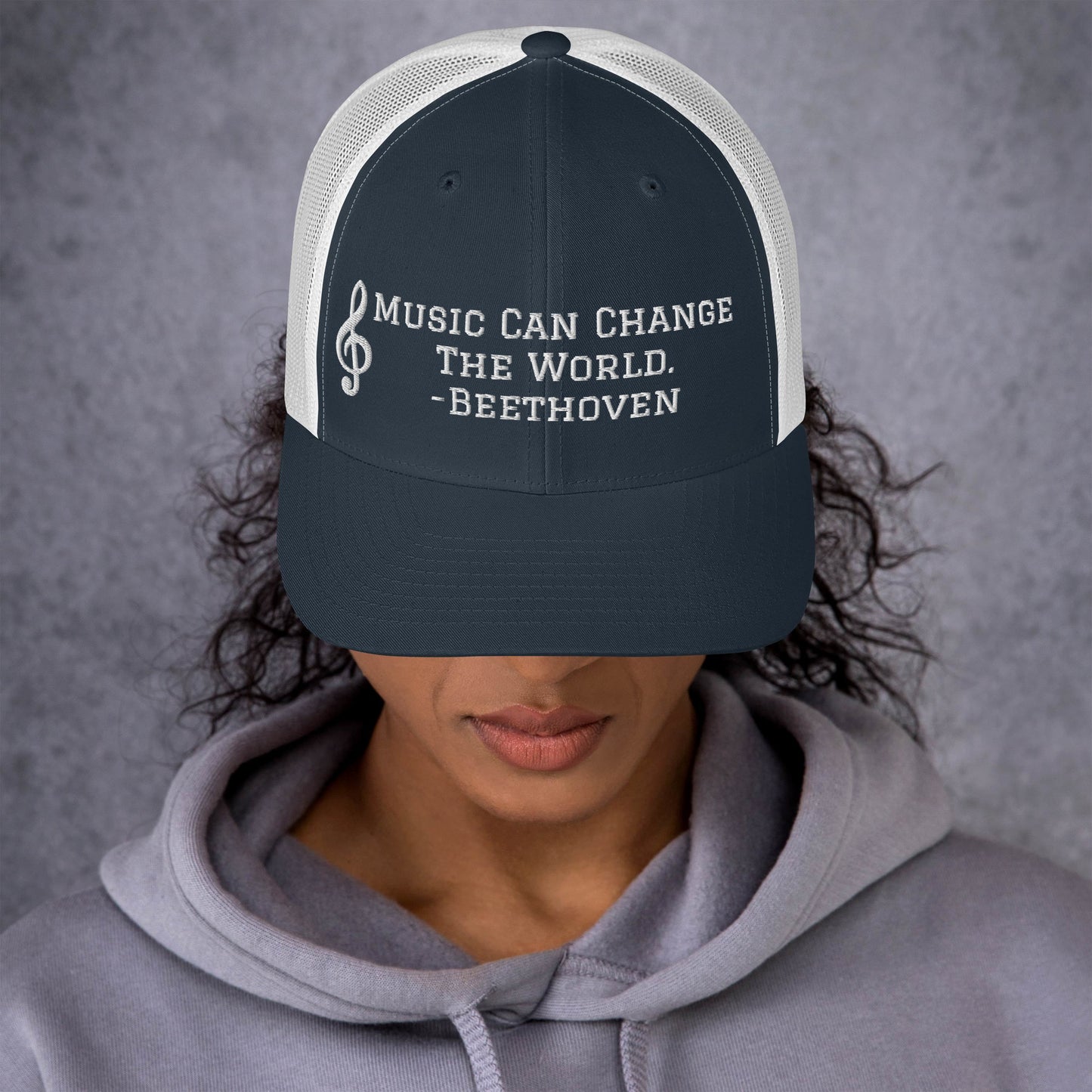 Music Can Change The World Trucker Cap