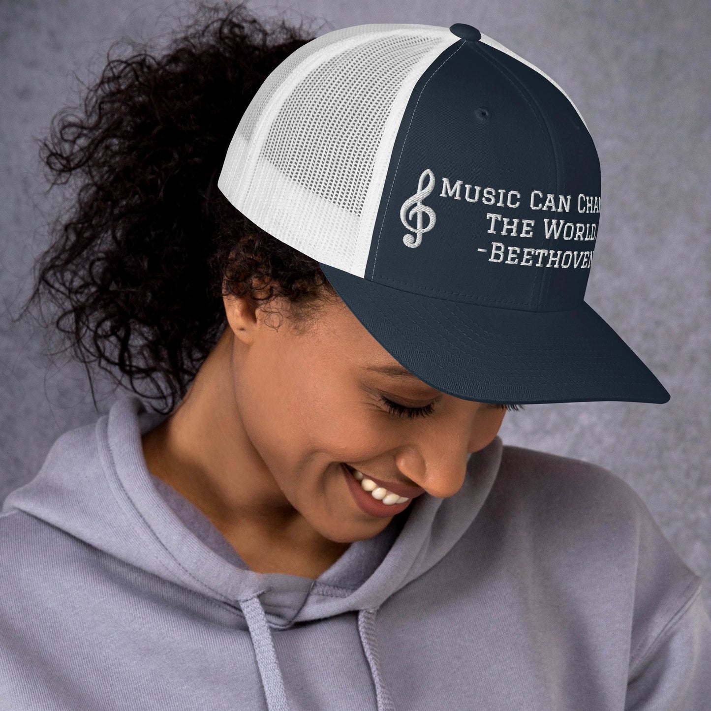 Music Can Change The World Trucker Cap