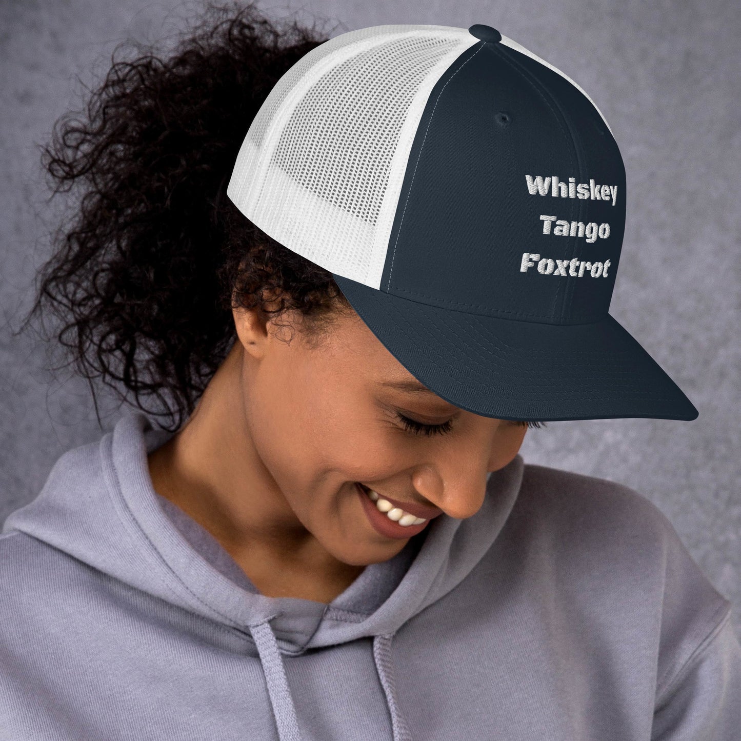 Whiskey Tango Foxtrot - logo Trucker Cap