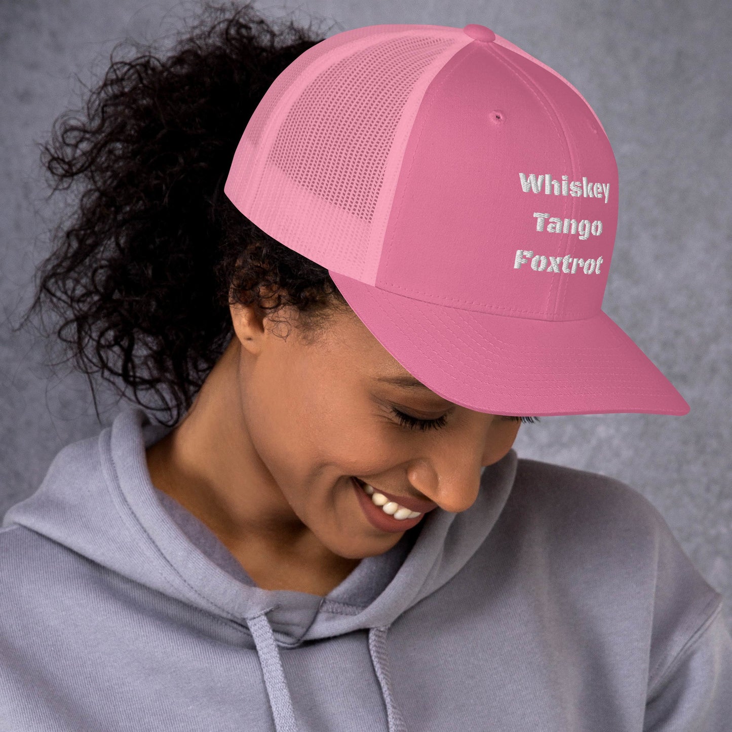 Whiskey Tango Foxtrot - logo Trucker Cap