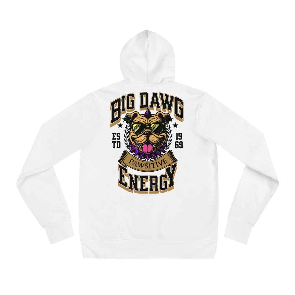 Big Dawg Energy Unisex hoodie - white
