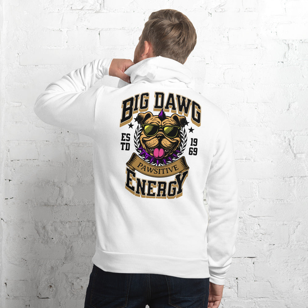 Big Dawg Energy Unisex hoodie - white