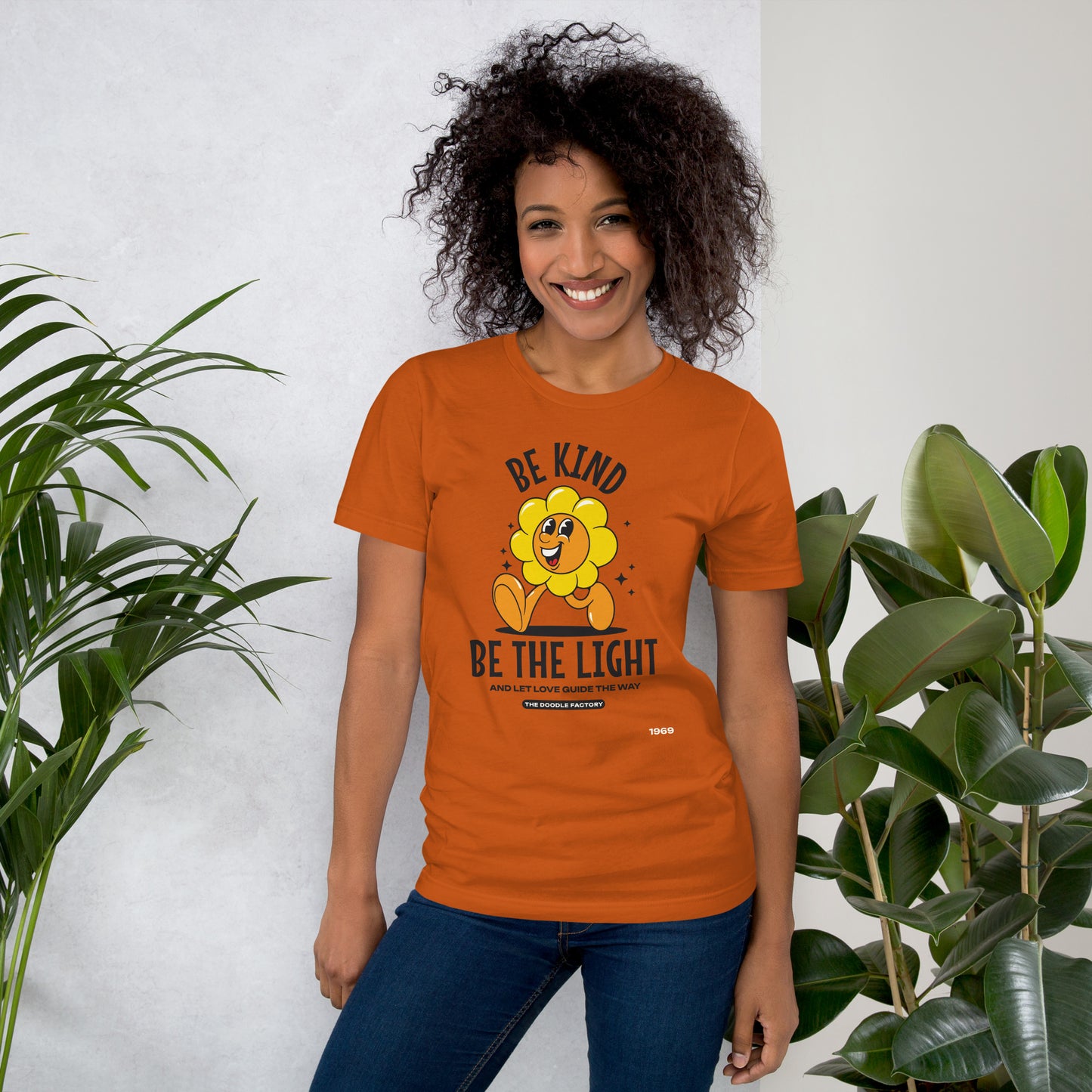 Be Kind, Be The Light (sunflower) Unisex t-shirt