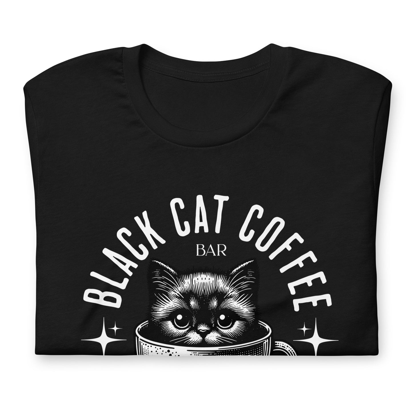 Black Cat Coffee Bar Unisex t-shirt