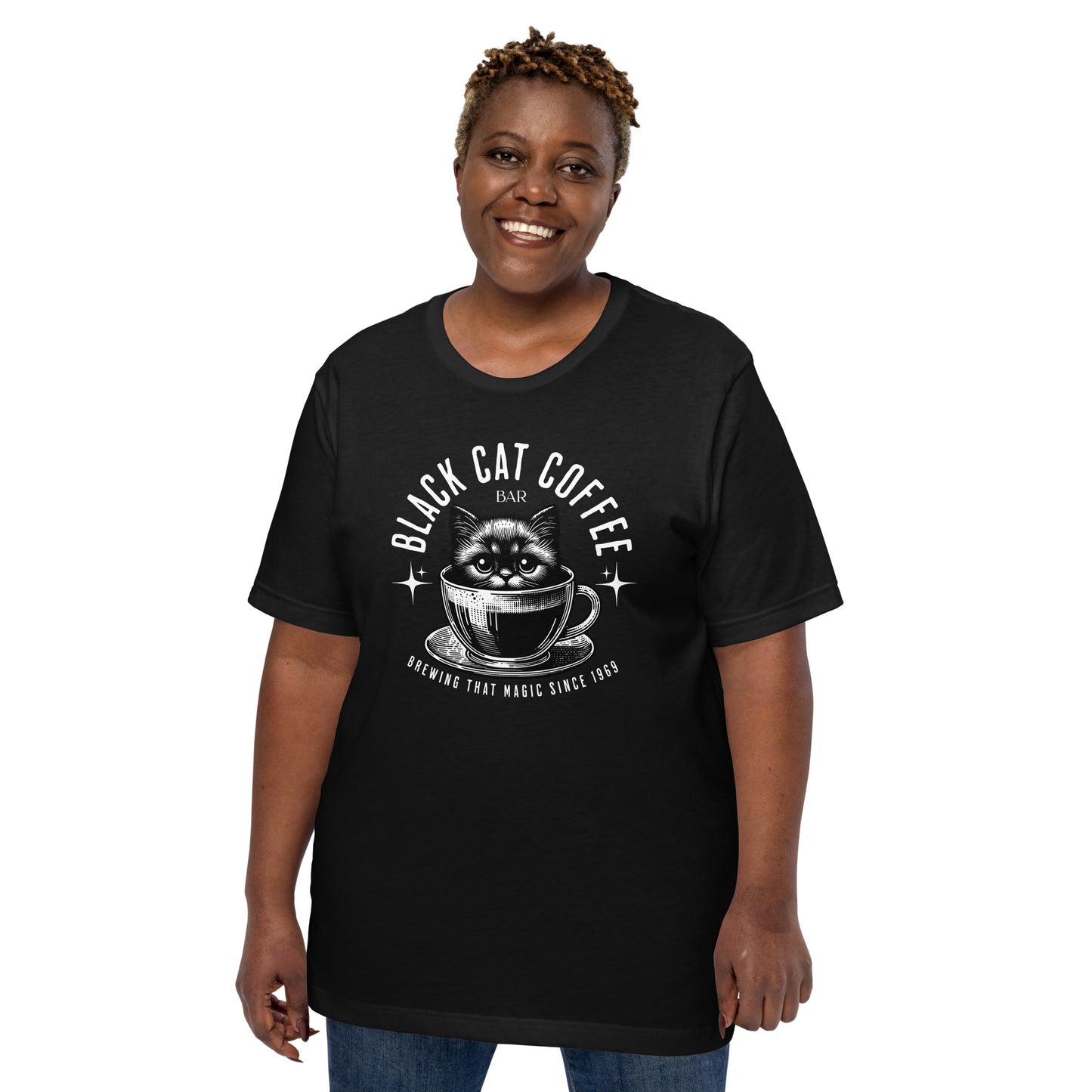 Black Cat Coffee Bar Unisex t-shirt