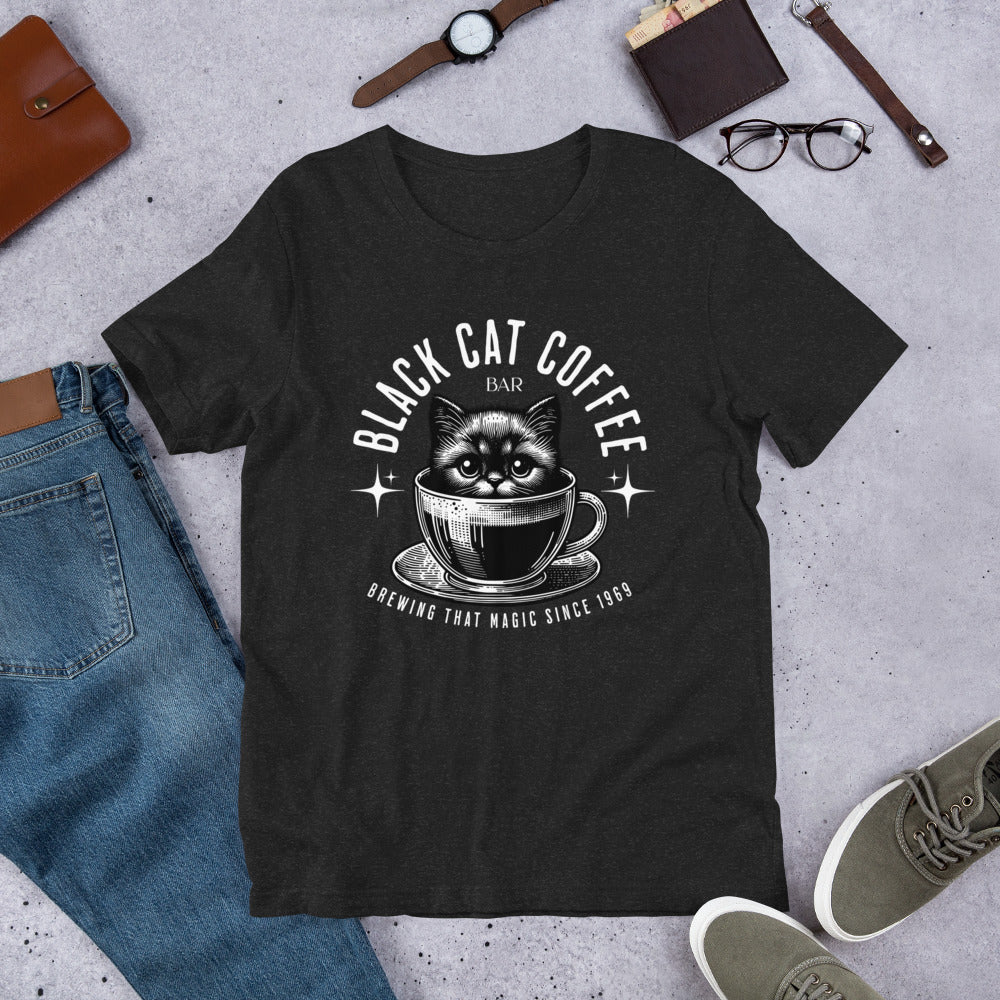 Black Cat Coffee Bar Unisex t-shirt