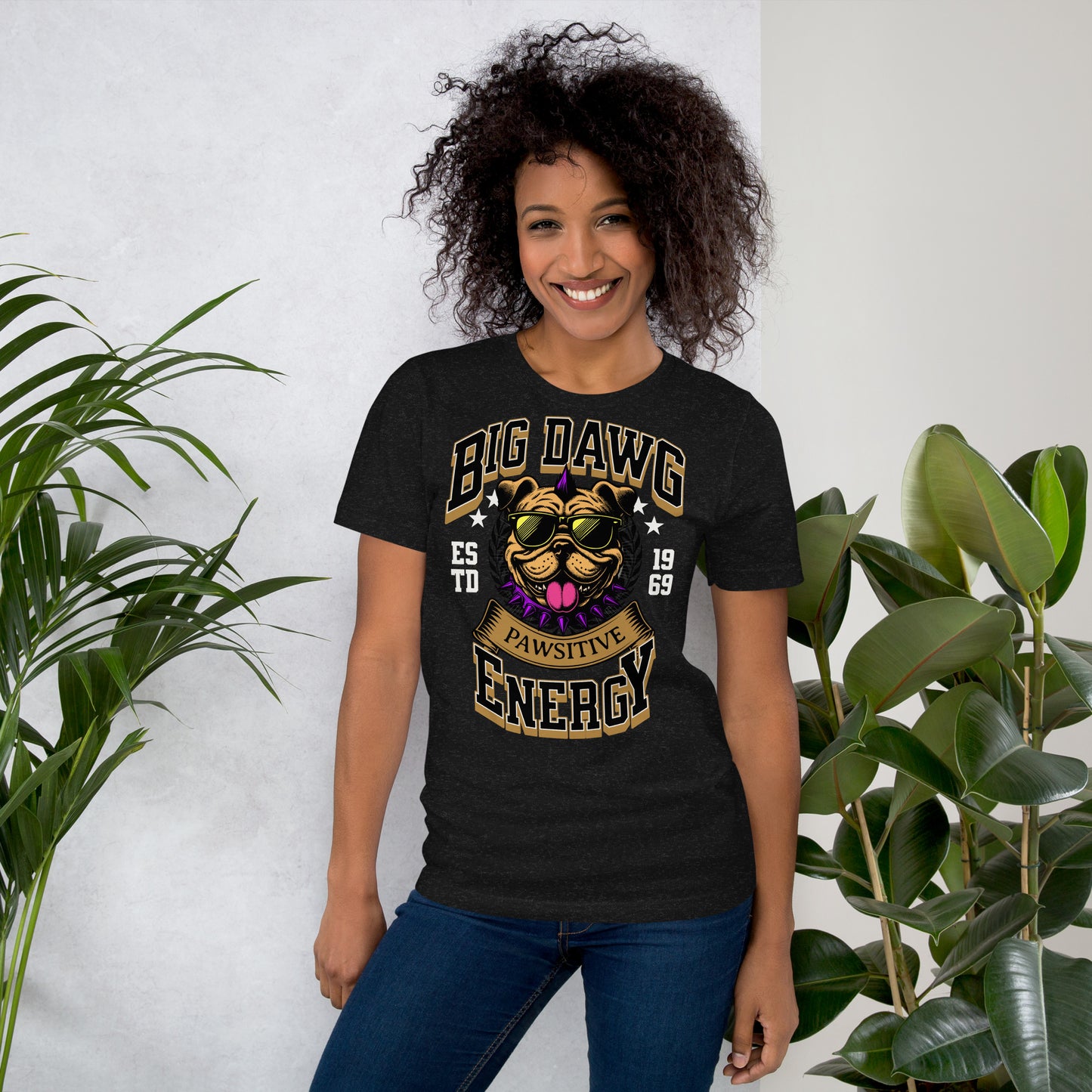 Big Dawg Energy (dark colors) Unisex t-shirt