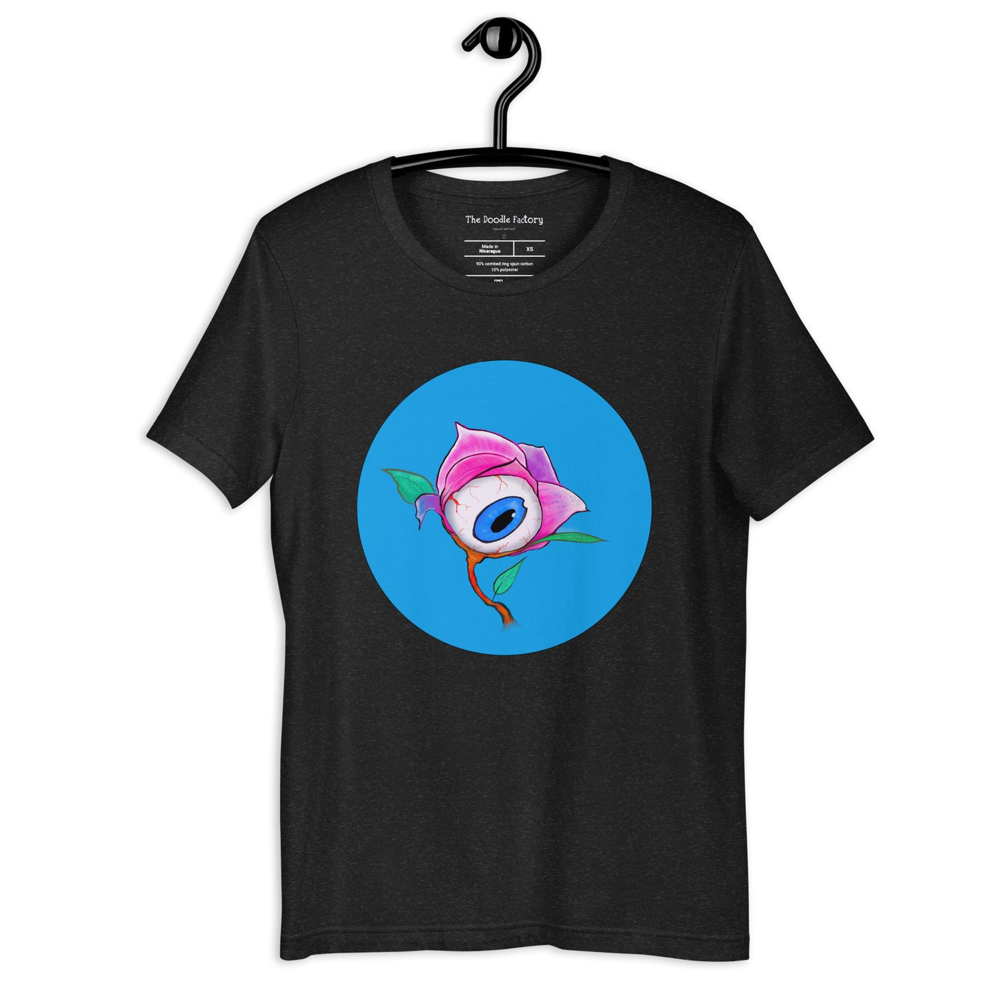 Eye Of The Rose in Blue Unisex t-shirt