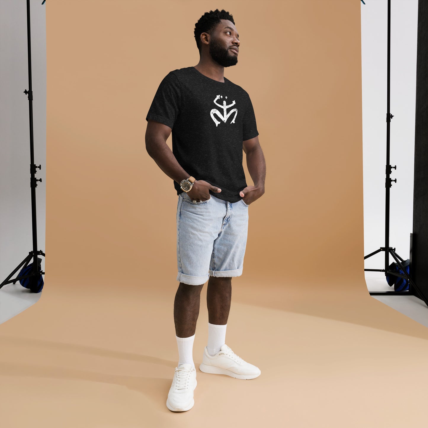 Distressed Taino Coqui Symbol Unisex t-shirt