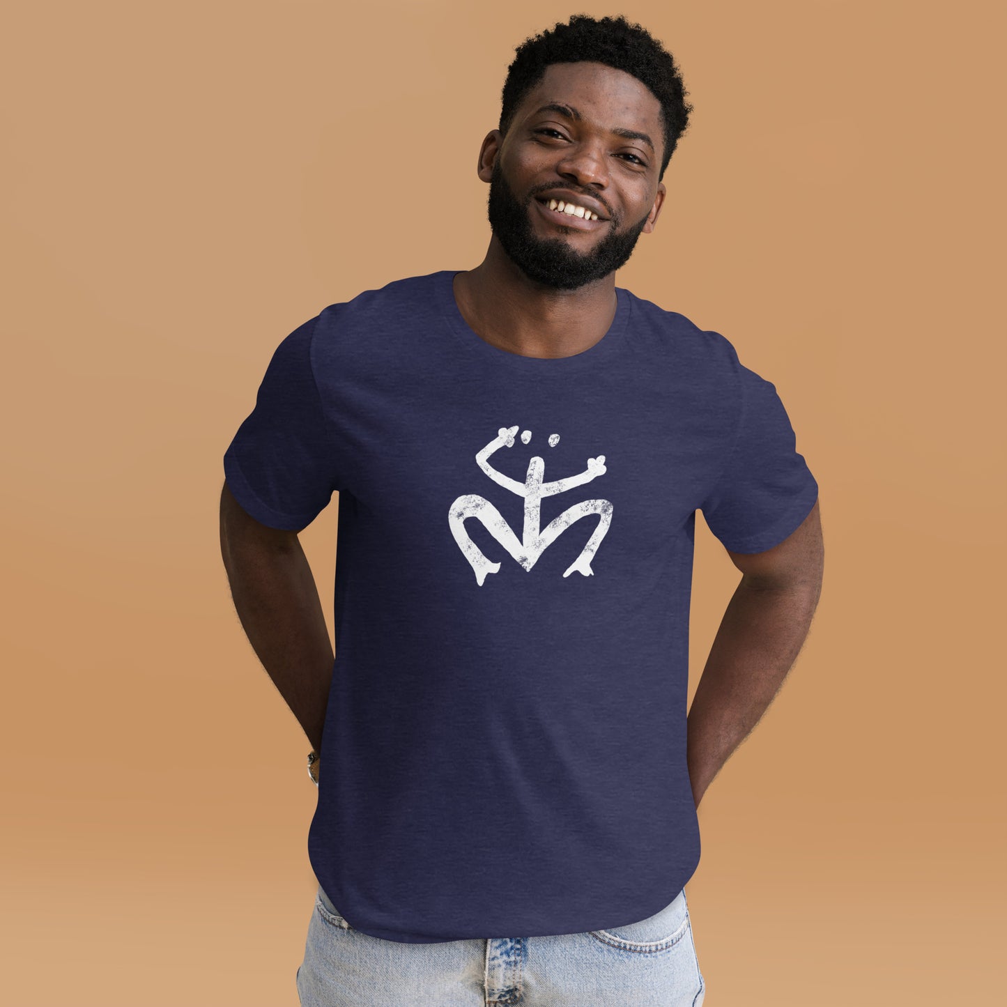 Distressed Taino Coqui Symbol Unisex t-shirt