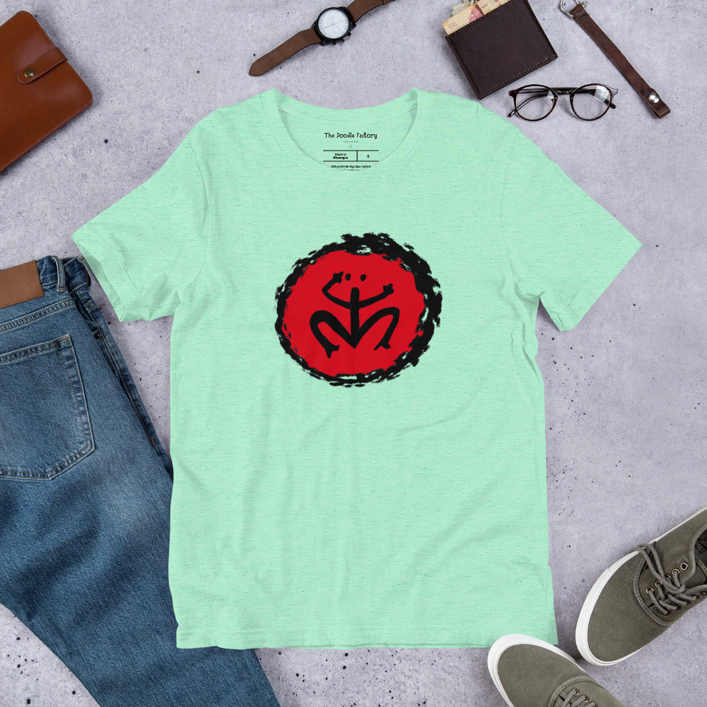 Taino Coqui Symbol in Circle of Enlightenment Unisex t-shirt