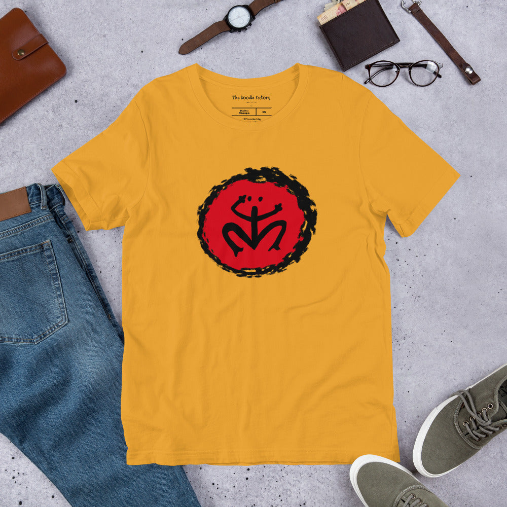 Taino Coqui Symbol in Circle of Enlightenment Unisex t-shirt