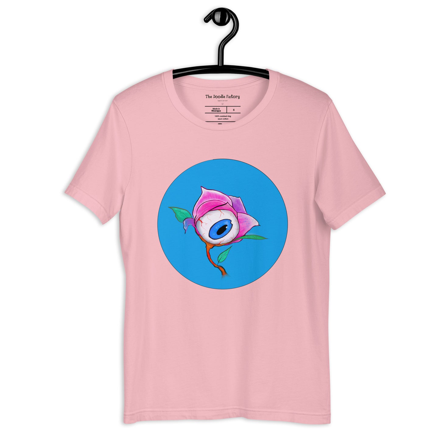 Eye Of The Rose in Blue Unisex t-shirt