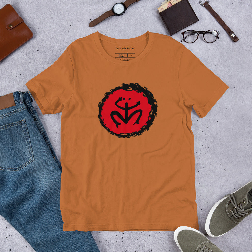 Taino Coqui Symbol in Circle of Enlightenment Unisex t-shirt