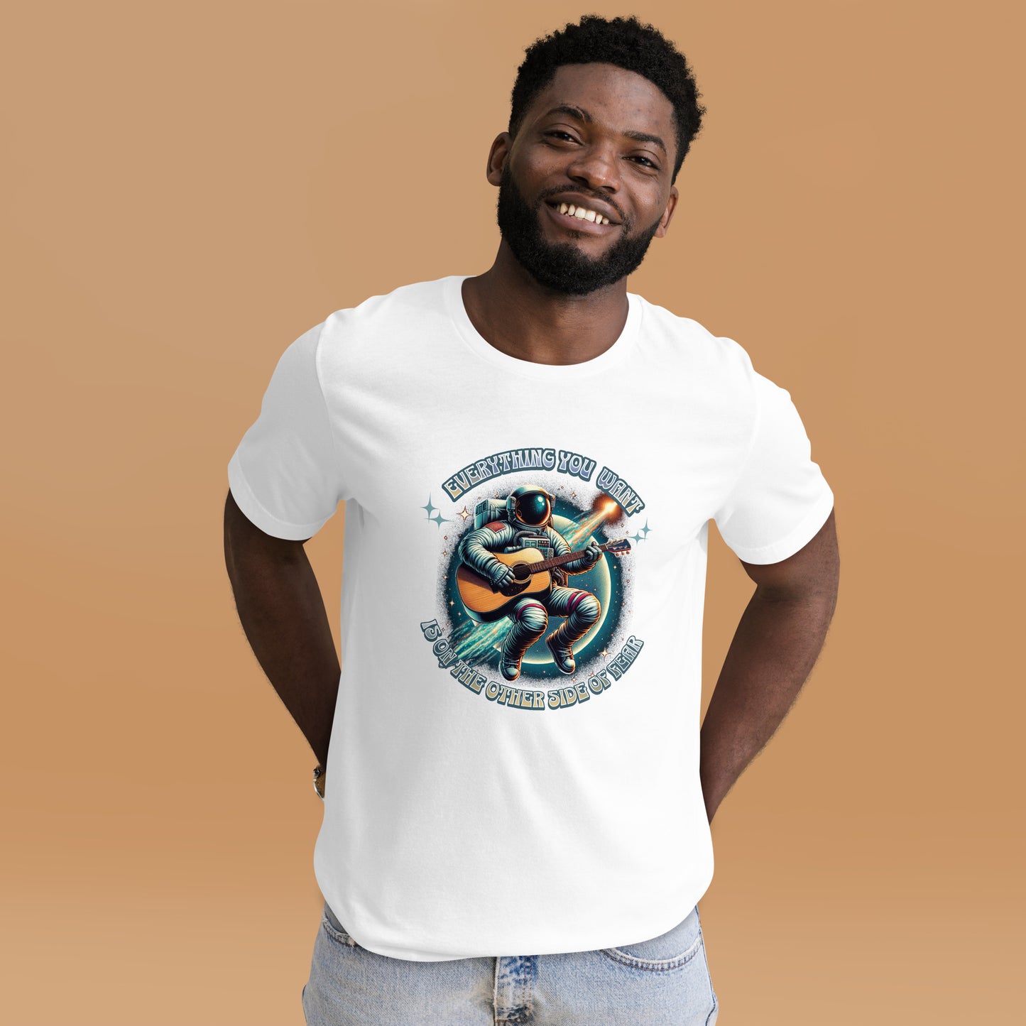 Everything You Want Is On The Other Side Of Fear - Astronaut Unisex t-shirt