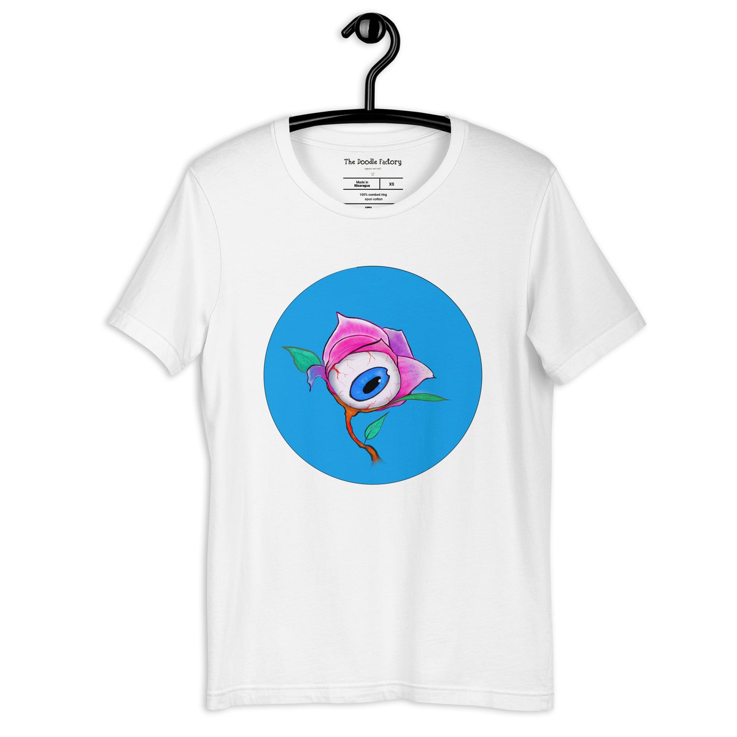 Eye Of The Rose in Blue Unisex t-shirt